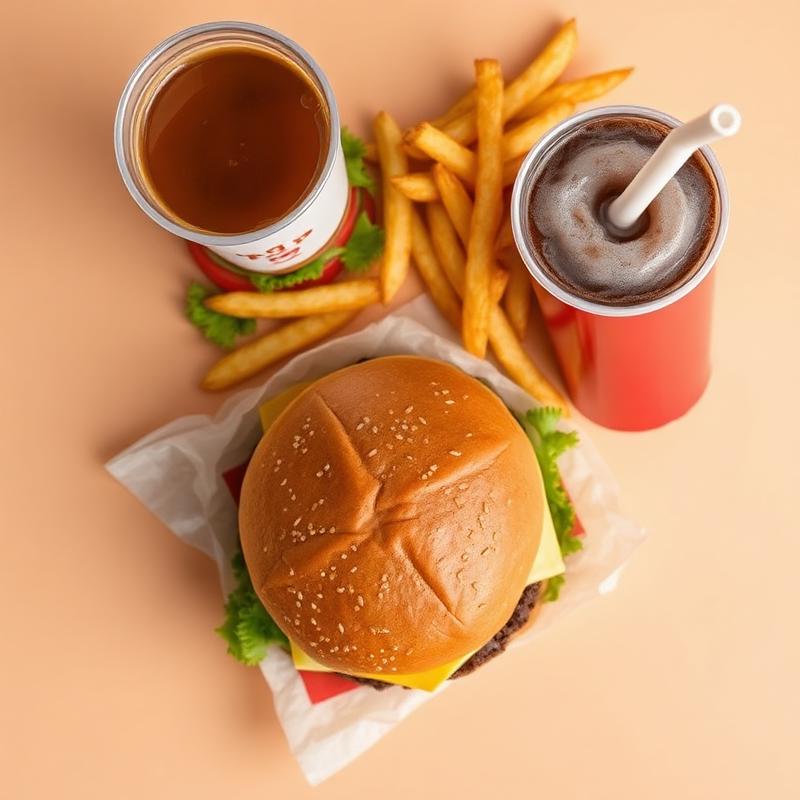 Hamburger + Pop + Fries
